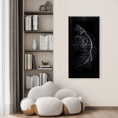 Alien Symbiote Monster Sketch Wall Art Canvas Office Home Room Framed 120x60cm