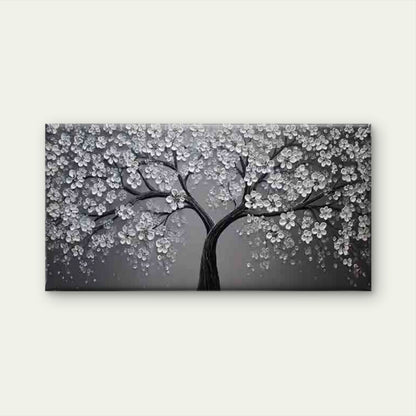 Cherry Blossom Tree Wall Art Canvas Office Home Room Framed 120x60cm - Bella Home Decor