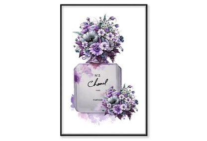 Purple Perfume Wall Art Limited Edition High Quality Print Canvas Box Framed Black