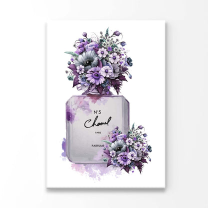 Purple Perfume 3D Design Acrylic Glass Print Tempered Glass Wall Art 100% Made in Australia Ready to Hang