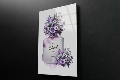 Purple Perfume 3D Design Acrylic Glass Print Tempered Glass Wall Art 100% Made in Australia Ready to Hang