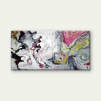 Playful Rainbow Splash Wall Art Canvas Office Home Room Framed 120x60cm