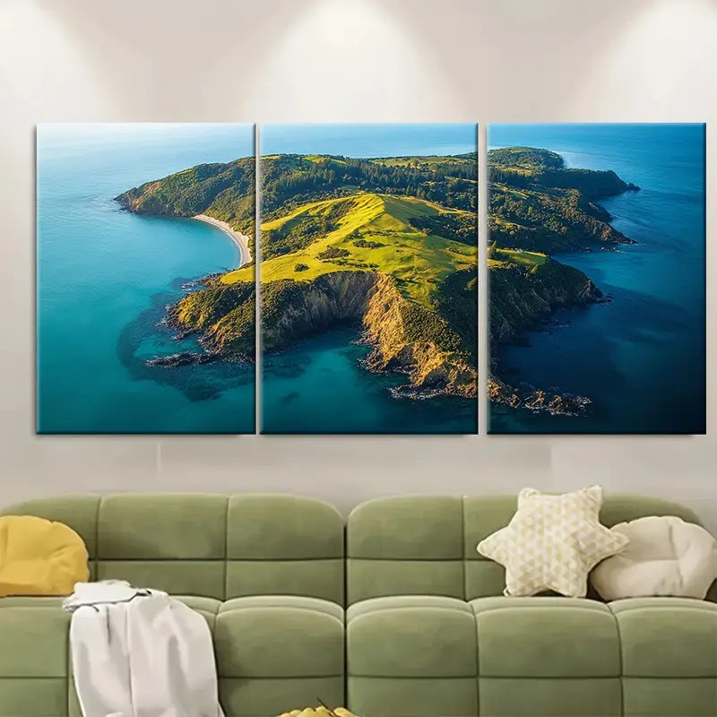 3pcs  New Zealand Landscape  Metal Print Ready to Hang Art - Bella Home Decor