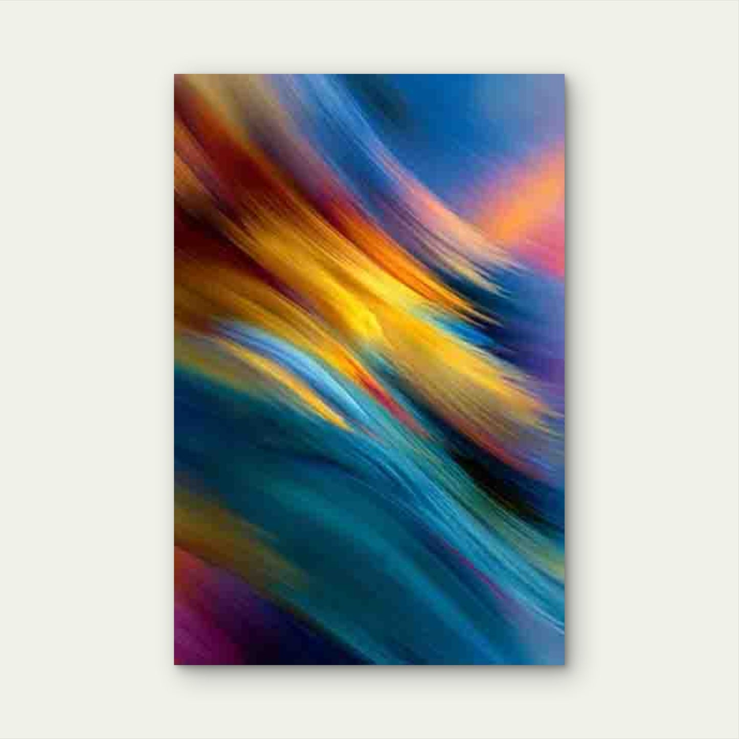 Featuring Vibrant Color Motion, Metal Print Ready to Hang - Bella Home Decor