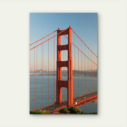 Golden Gate Bridge in San Francisco, California 60x90cm Metal Print Ready to Hang