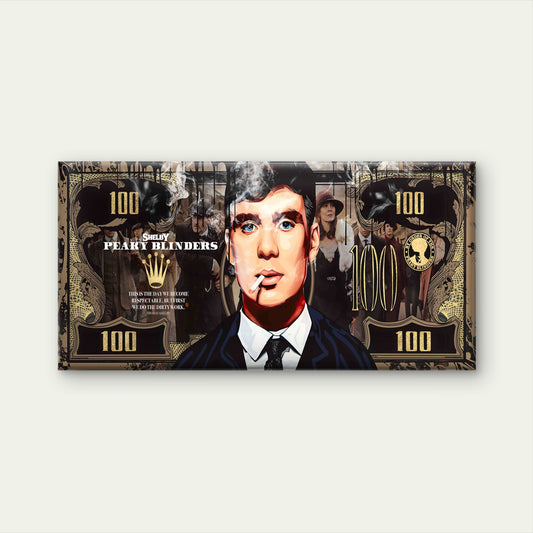 Criminal Money Print Wall Art Canvas Office Home Room Framed 120x60cm