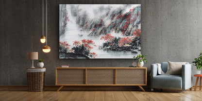 Japanese Style Painting UV Direct Aluminum Print Australian Made Quality