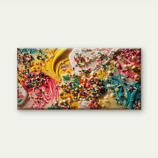 Colorful Frosting And Sprinkles Wall Art Canvas Office Home Room Framed 120x60cm