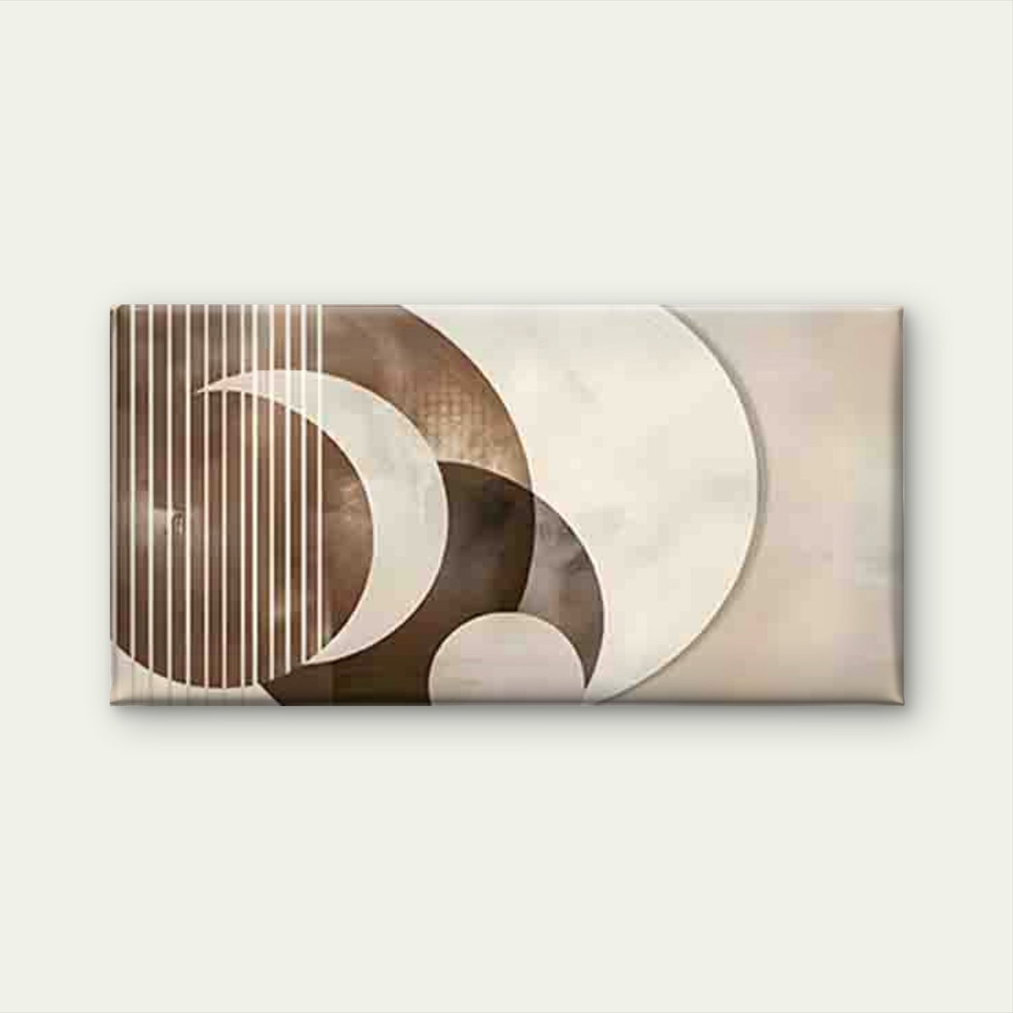 Geometric Abstract Arcs Wall Art Canvas Office Home Room Framed 120x60cm - Bella Home Decor