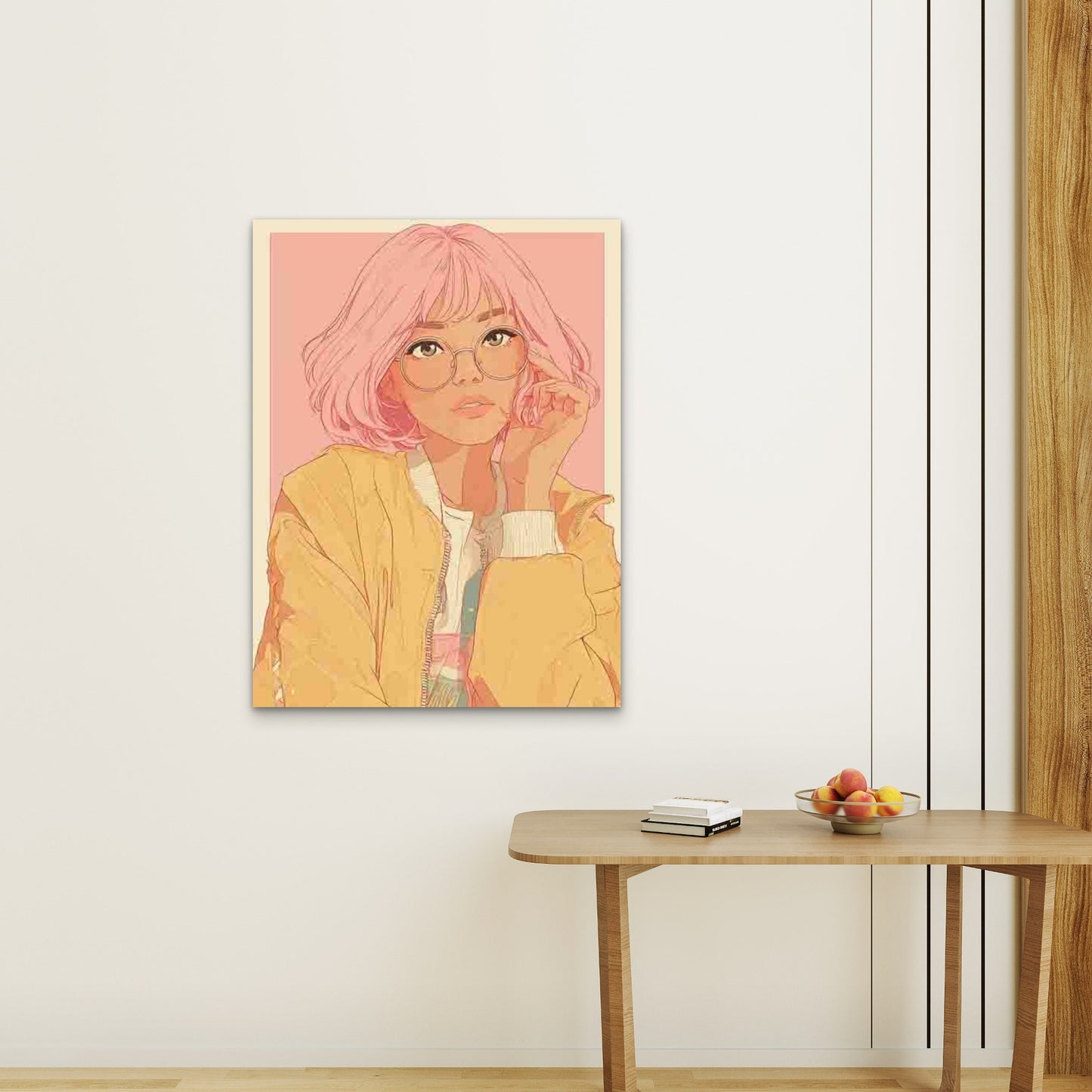 You'Re Doing Wonderfully, Dear! A Pink Trendy Art 60x90cm Metal Print Ready to Hang - Bella Home Decor