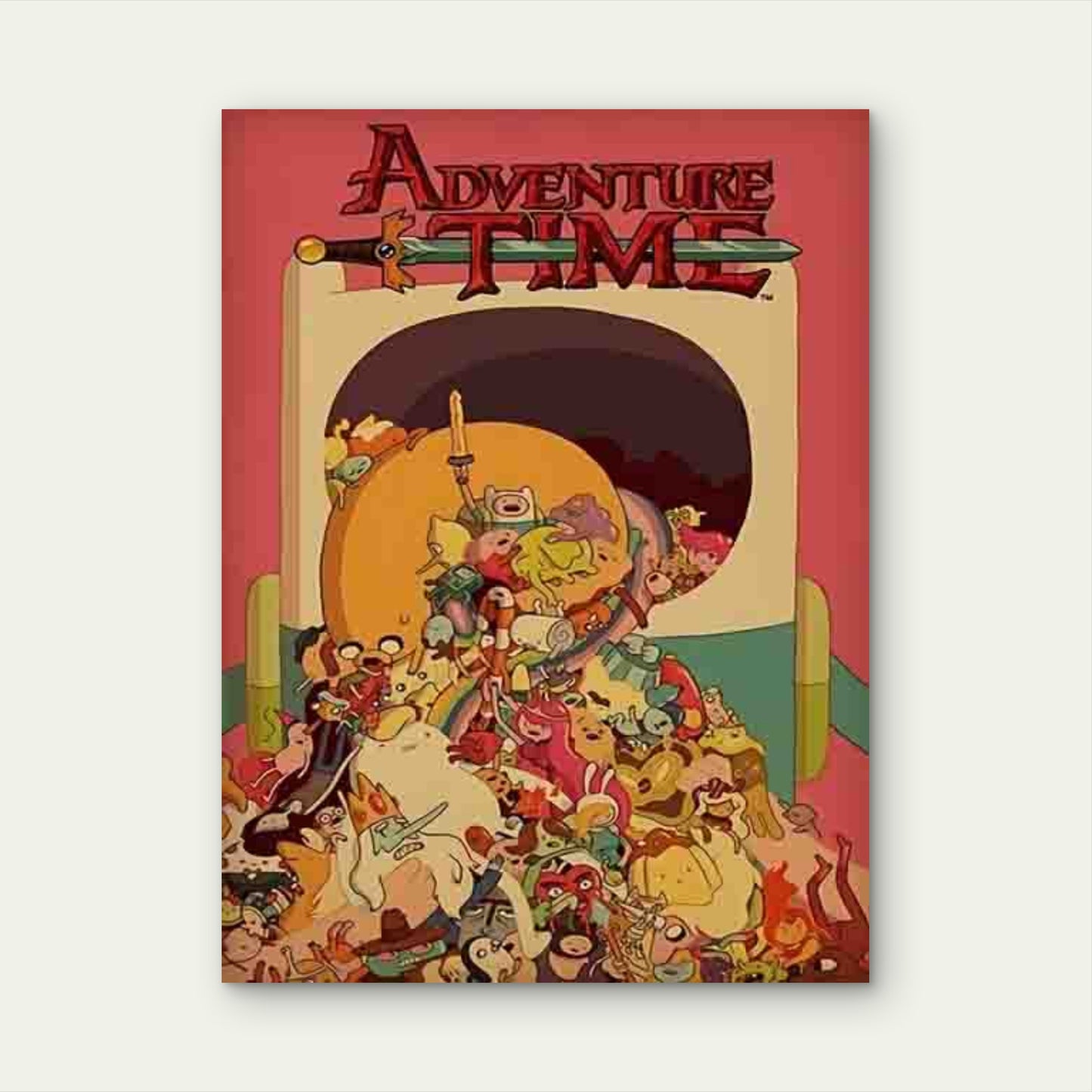 Adventure Time with Finn and Jake Metal Print Ready to Hang - Bella Home Decor