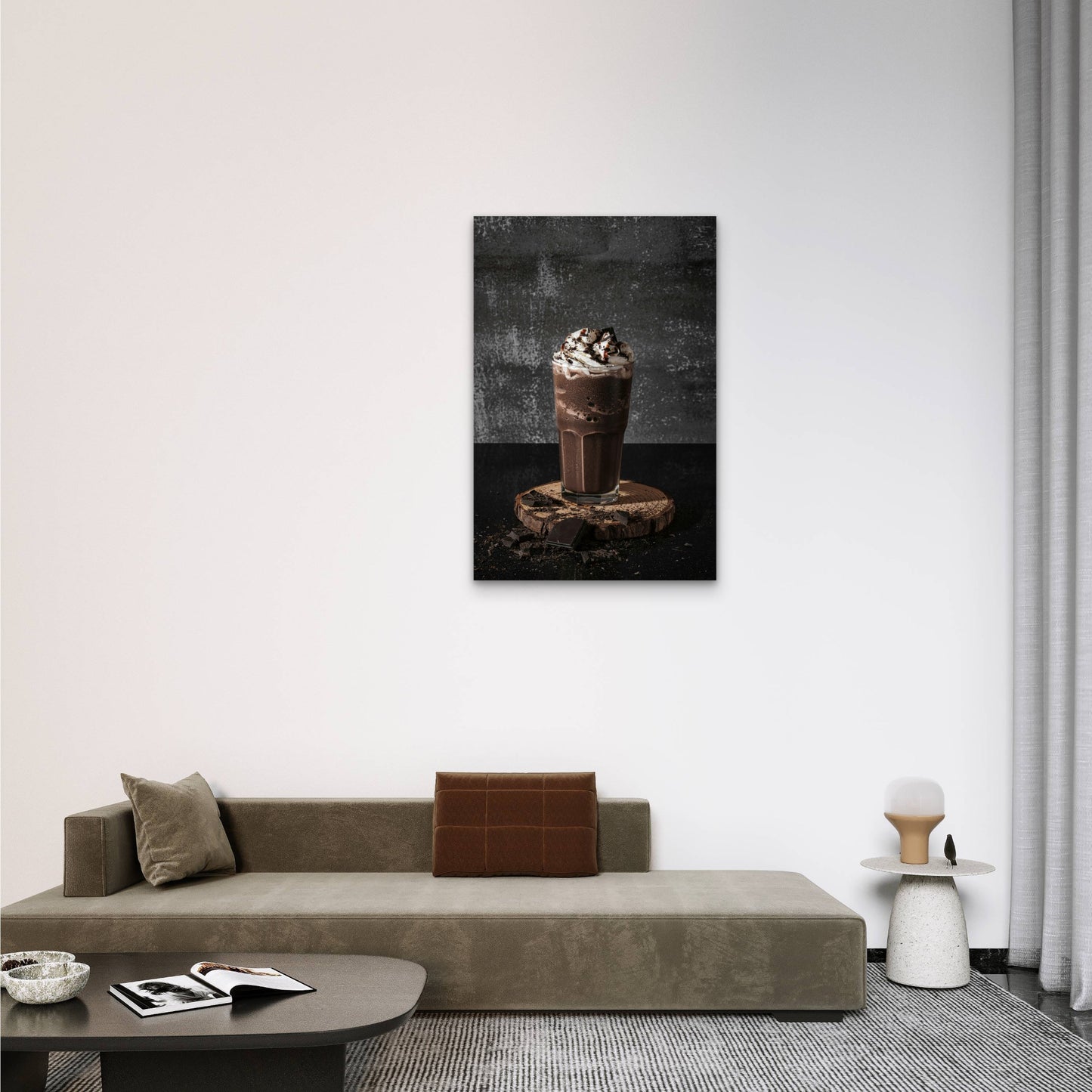 Brownie Hot Fudge Milkshake 60x90cm Metal Print Ready to Hang