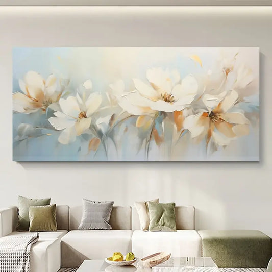Abstract Magnolia Floral Painting Wall Art wall canvas office home room framed 120x60cm