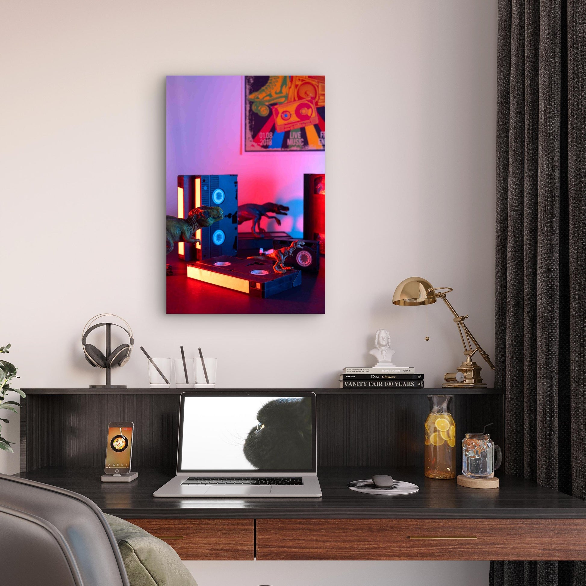 Retro VHS Packaging Indoors 60x90cm Metal Print Ready to Hang