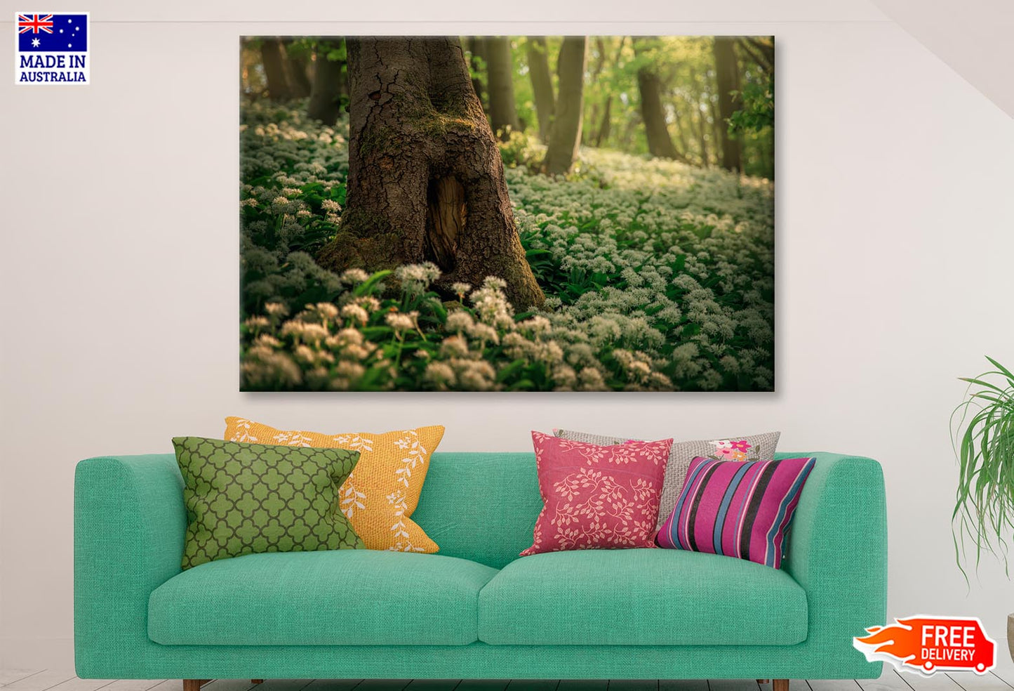 Flowering Ramson, Allium Ursinum Wall Art Decor 100% Australian Made - Bella Home Decor
