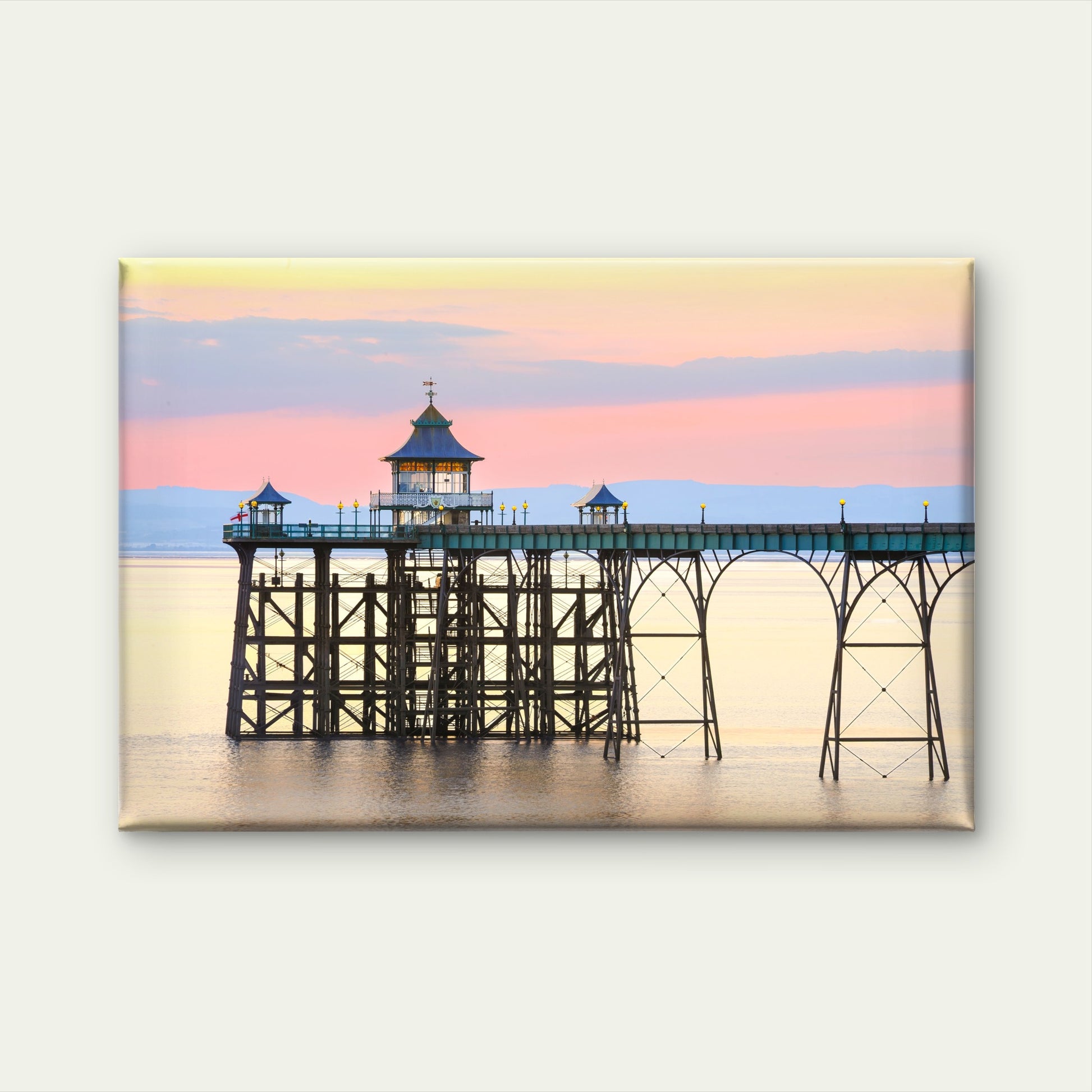 Clevedon Pier in Somerset England Wall Art Decor 100% Australian Made - Bella Home Decor