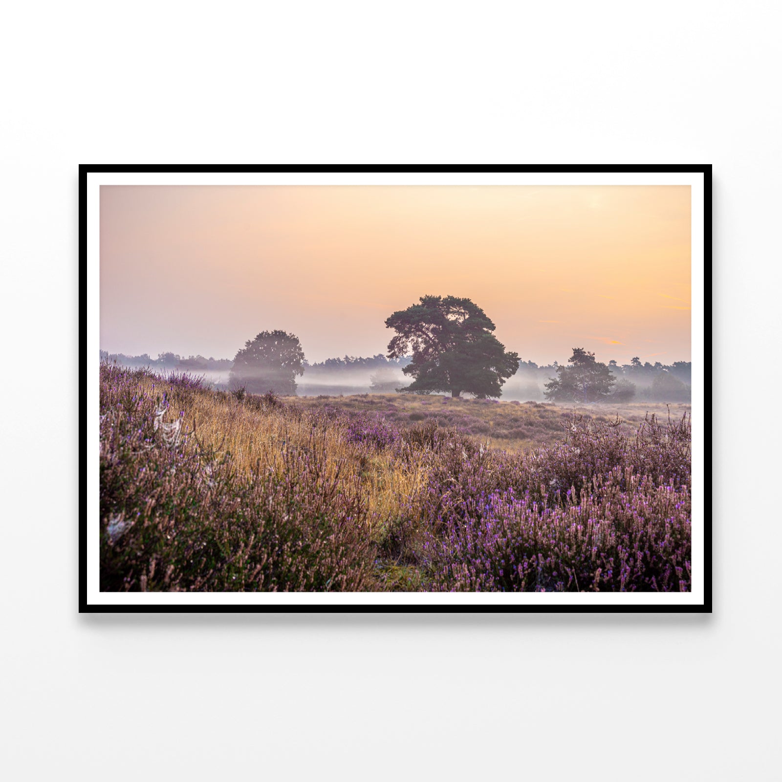 Serene Field of Beautiful Purple Flowers with Trees Home Decor Premium Quality Poster Print Choose Your Sizes - Bella Home Decor