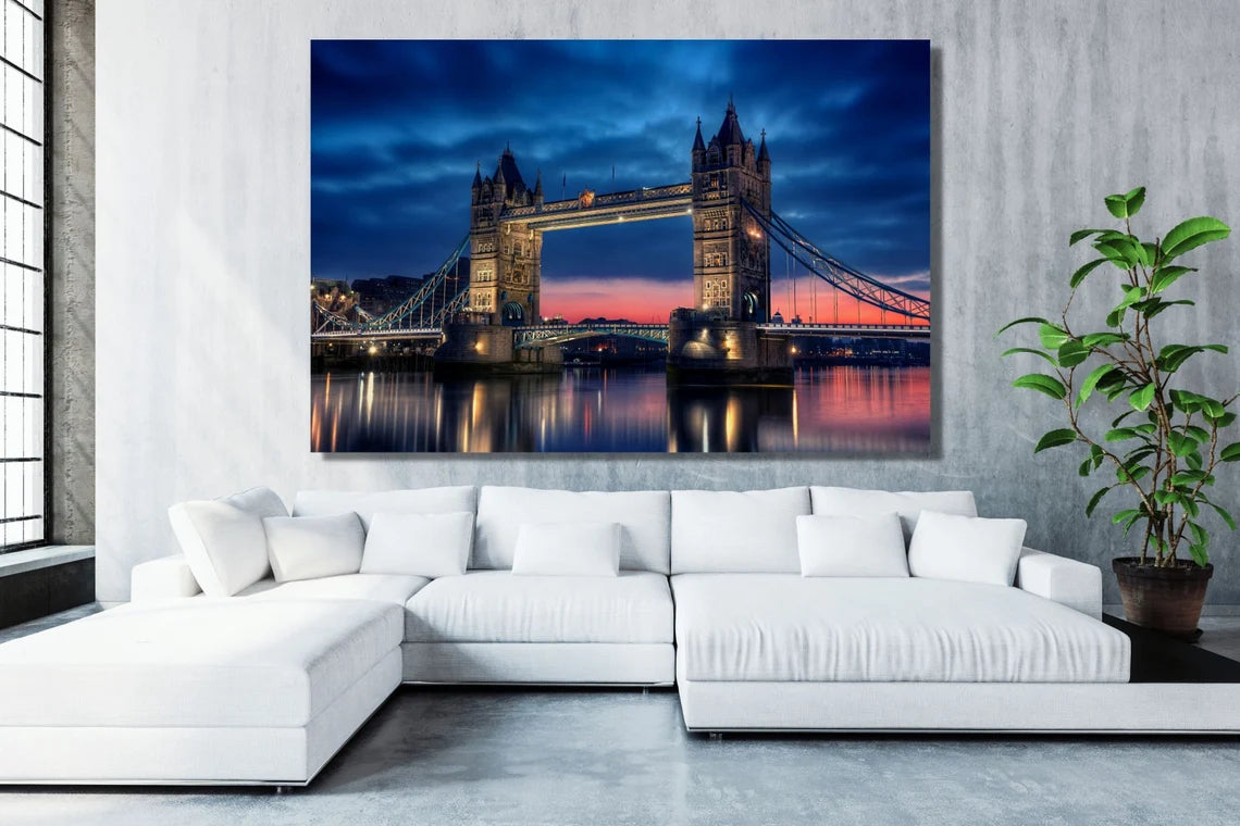 London Tower Bridge Cityscape UV Direct Aluminum Print Australian Made Quality