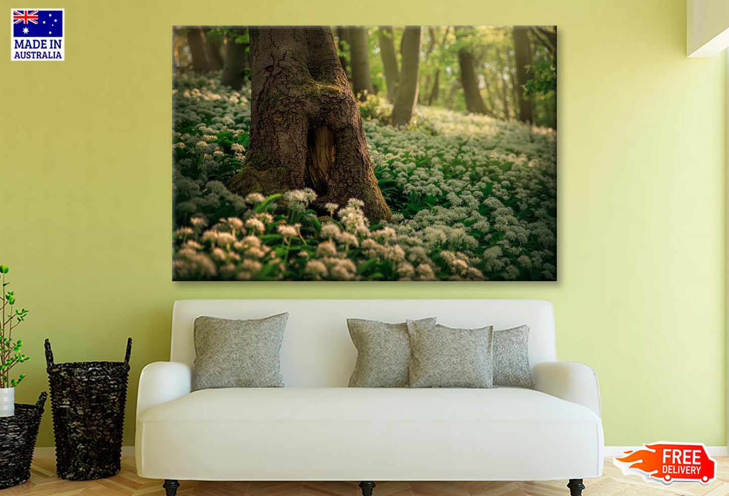 Flowering Ramson, Allium Ursinum Wall Art Decor 100% Australian Made - Bella Home Decor