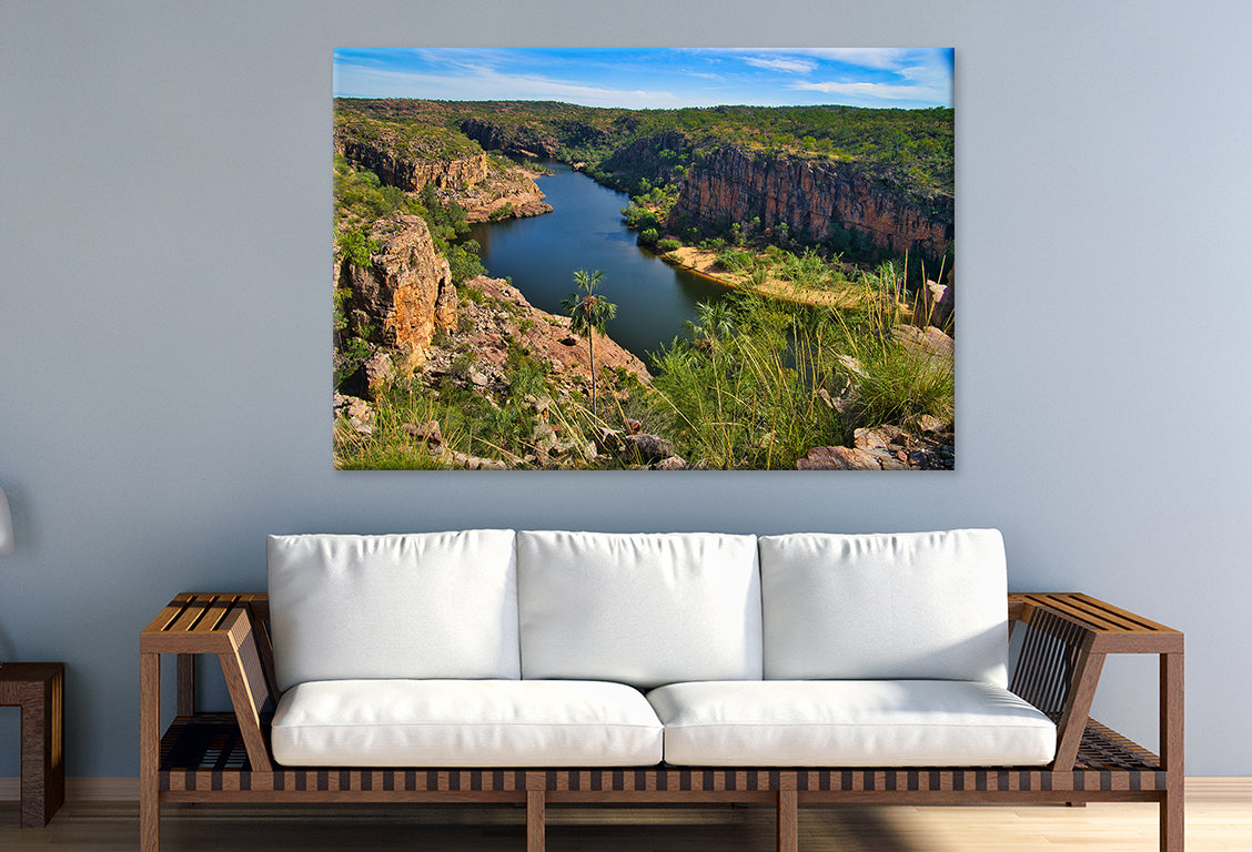 Nitmiluk Katherine Gorge Northern Territory Canyon View Wall Art Decor 100% Australian Made