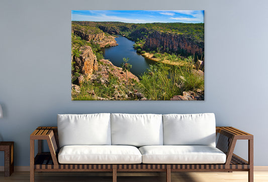 Nitmiluk Katherine Gorge Northern Territory Canyon View Wall Art Decor 100% Australian Made