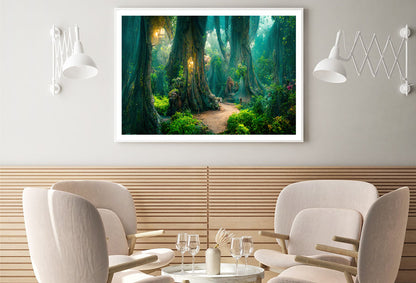 Forest with Big Trees and Great Vegetation Home Decor Premium Quality Poster Print Choose Your Sizes