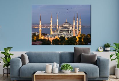 Blue Mosque and Hagia Sophia Wall Art Decor 100% Australian Made - Bella Home Decor