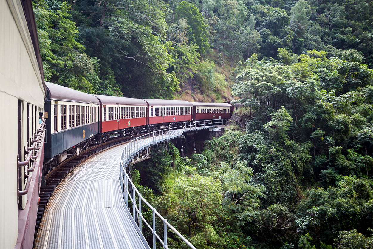 Kuranda Scenic Railway Cairns Famous Attraction Wall Art Decor 100% Australian Made