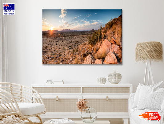 Rocks, Plants & Mountains in South Africa Print 100% Australian Made - Bella Home Decor