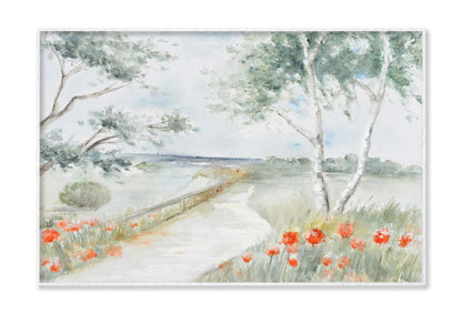 A Beautiful Scenery, Path, Flowers Wall Art Limited Edition High Quality Print