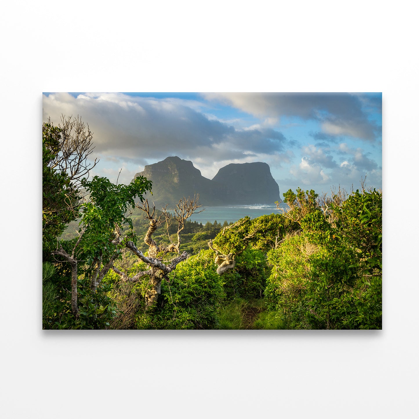 Lord Howe Island NSW Mount Lidgbird and Mount Gower Wall Art Decor 100% Australian Made