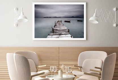 Look On Pier and Boat Home Decor Premium Quality Poster Print Choose Your Sizes