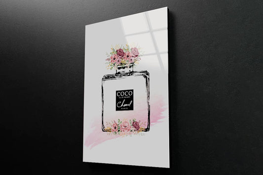 Black Pink Perfume 3D Design Acrylic Glass Print Tempered Glass Wall Art 100% Made in Australia Ready to Hang