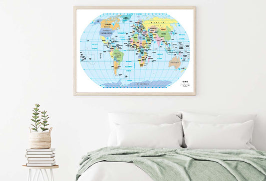 2012 World Political Map Home Decor Premium Quality Poster Print Choose Your Sizes