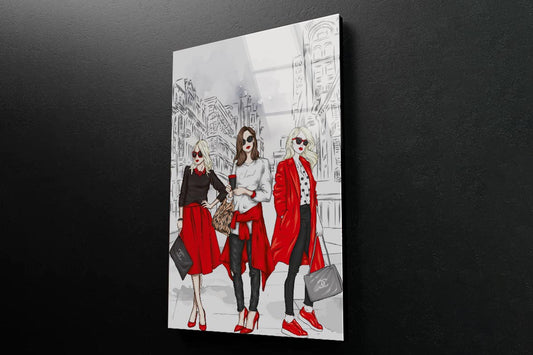 Fashion Luxury Store 3D Design Acrylic Glass Print Tempered Glass Wall Art 100% Made in Australia Ready to Hang