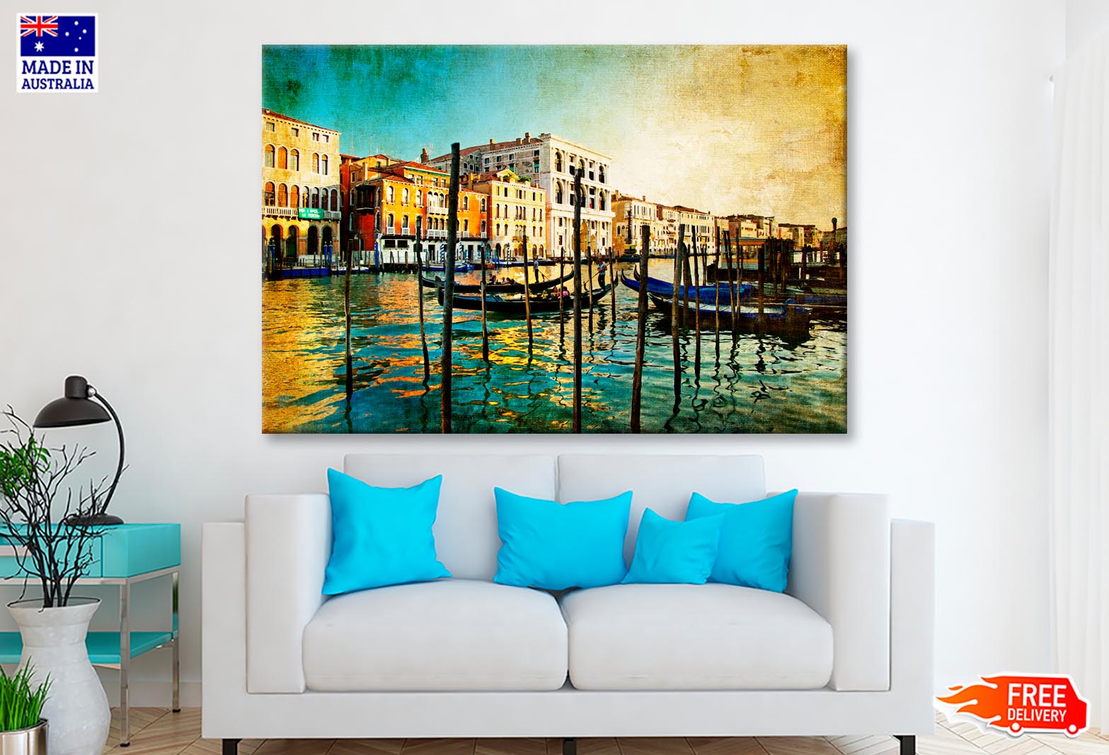 Amazing Venice - Artwork in Painting Style Wall Art Decor 100% Australian Made - Bella Home Decor