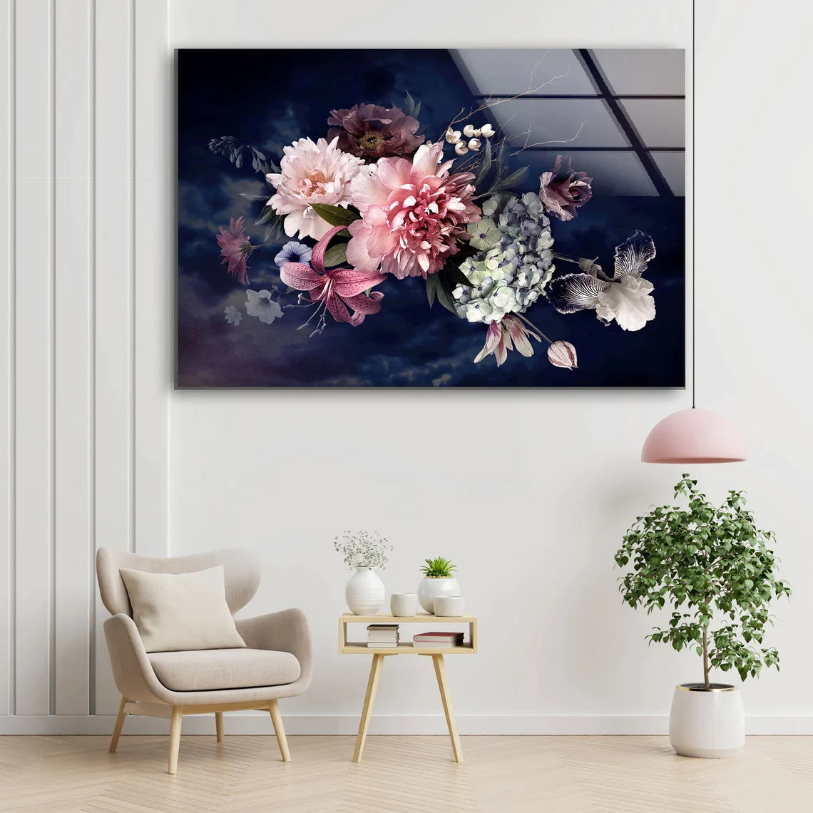 Colorful Flowers Bunch UV Direct Aluminum Print Australian Made Quality