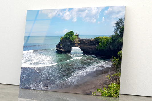 Temple with Seashore View Acrylic Glass Print Tempered Glass Wall Art 100% Made in Australia Ready to Hang