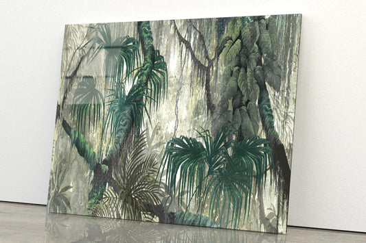 Tropical Plants and Trees Acrylic Glass Print Tempered Glass Wall Art 100% Made in Australia Ready to Hang - Bella Home Decor