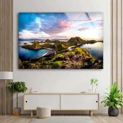 Island & Sea Sky View UV Direct Aluminum Print Australian Made Quality