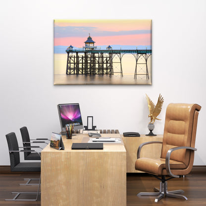 Clevedon Pier in Somerset England Wall Art Decor 100% Australian Made - Bella Home Decor