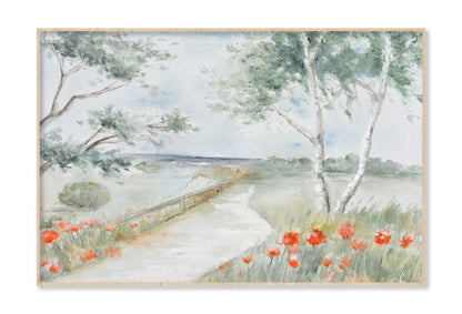 A Beautiful Scenery, Path, Flowers Wall Art Limited Edition High Quality Print