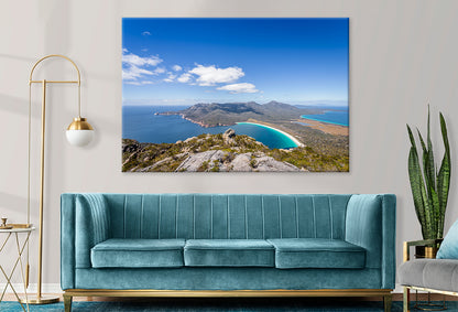 Wineglass Bay Freycinet National Park Mt Amos Wall Art Decor 100% Australian Made