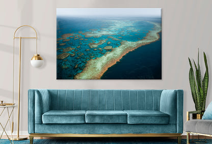 Aerial Whitsundays Great Barrier Reef Queensland Wall Art Decor 100% Australian Made