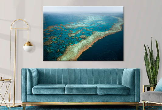 Aerial Whitsundays Great Barrier Reef Queensland Wall Art Decor 100% Australian Made