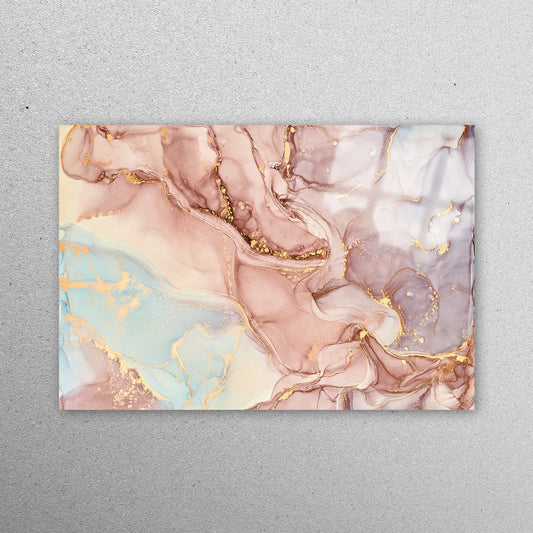 Luxury Marble Alcohol Ink Acrylic Glass Print Tempered Glass Wall Art 100% Made in Australia Ready to Hang