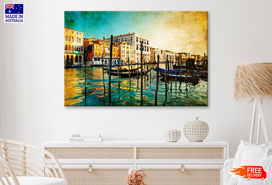 Amazing Venice - Artwork in Painting Style Wall Art Decor 100% Australian Made