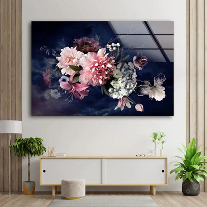 Colorful Flowers Bunch UV Direct Aluminum Print Australian Made Quality