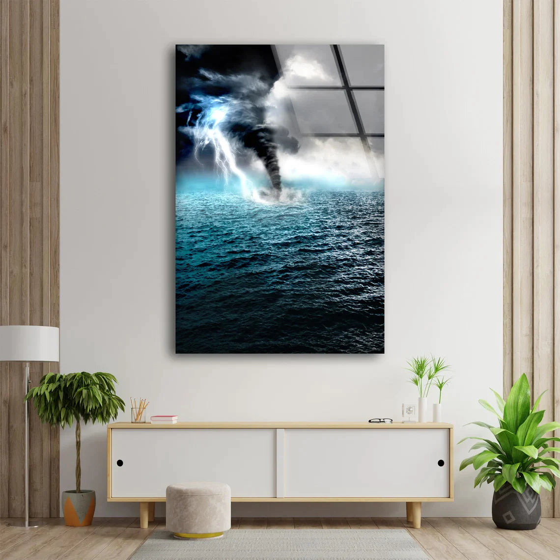 Hurricane Sea Digital UV Direct Aluminum Print Australian Made Quality