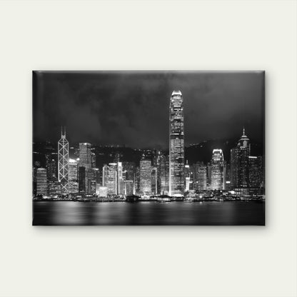 Black and White Hong Kong Victoria Harbour Wall Art Decor 100% Australian Made - Bella Home Decor